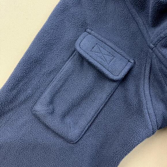 Duluth Shoreman Fleece Jacket Mens Large Blue Windproof Workwear Utility Outdoor - Picture 4 of 10